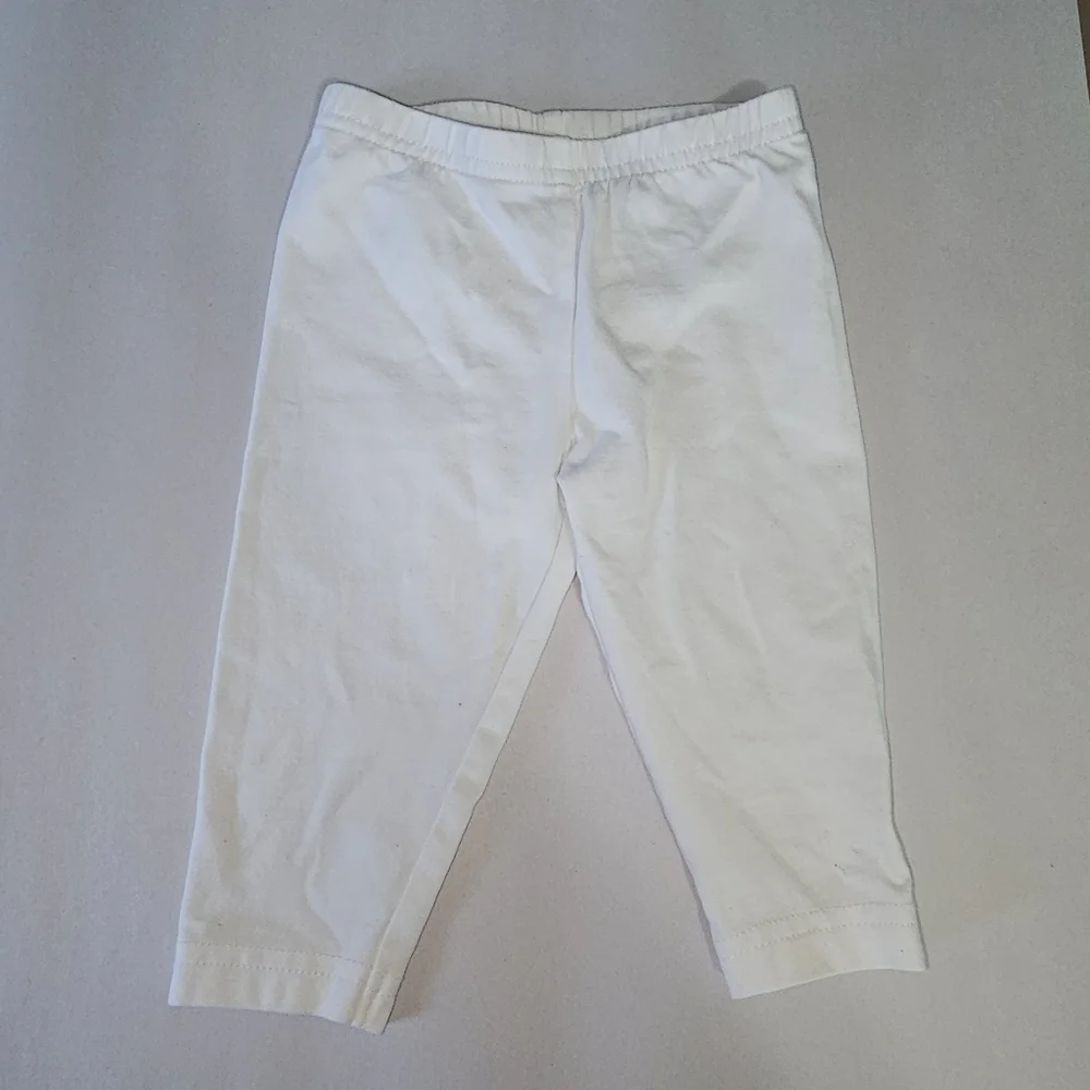 OshKosh B'gosh Top and Carters Leggins Bundle Toddler Girl 18M Pink White Bows‎